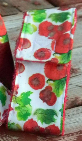 Ensemble beauté coquelicots - tissu exclusif québécois