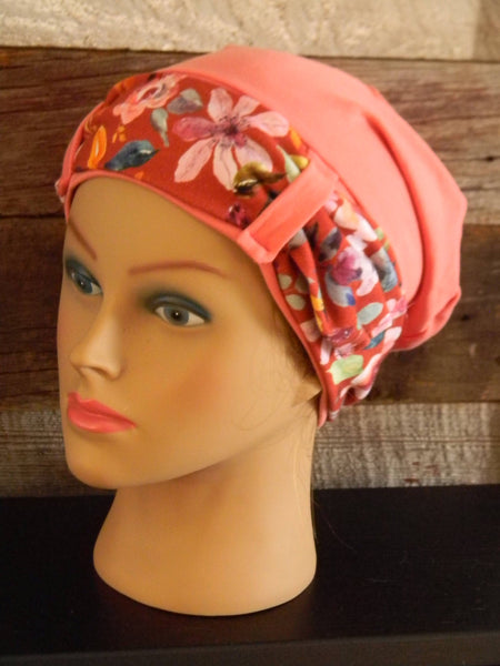 Chapeau couleur corail