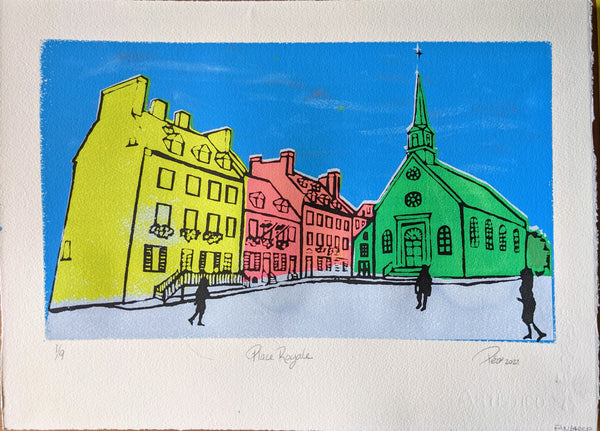 Sérigraphie 1/9, 11X15, papier Artistico