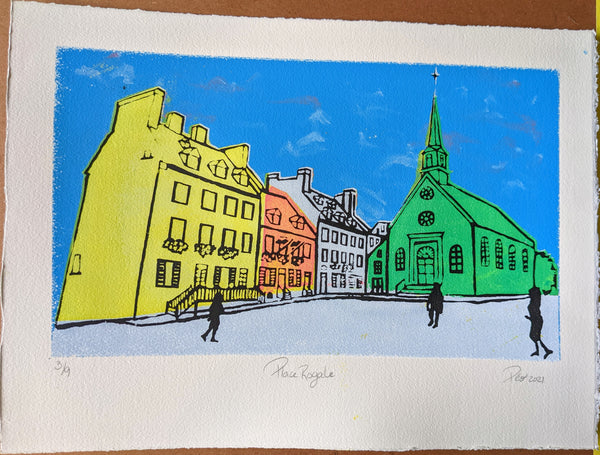 Sérigraphie 3/9, 11X15, papier Artistico