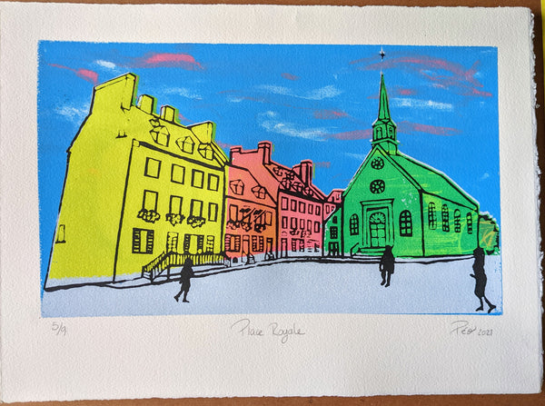 Sérigraphie 5/9, 11X15, papier Artistico